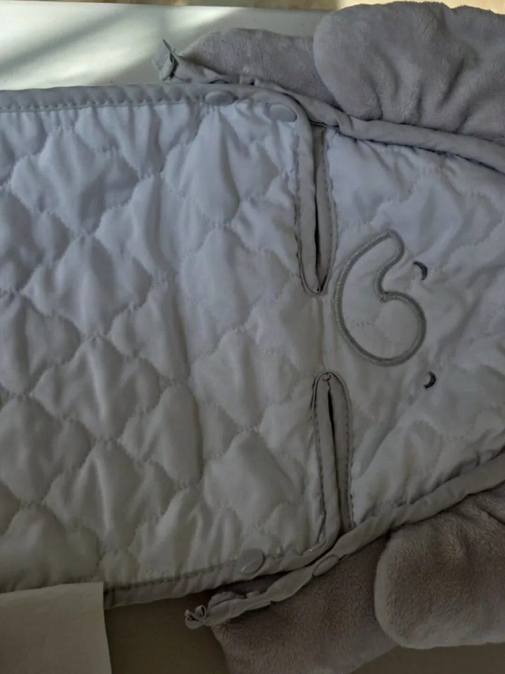 Infant elephant car seat insert